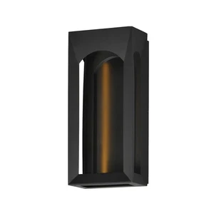 Black LED Outdoor Wall Sconce from the Brasilia Collection - Picture 1 of 1