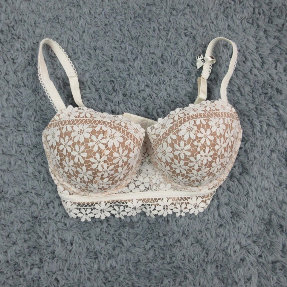 Sutiã Intimissimi Feminino 34DD Bege Baunilha Sofia Balconette Renda Projetado Novo com etiquetas - Imagem 1 de 4