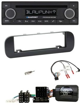 Blaupunkt Lenkrad Bluetooth DAB CD USB Autoradio für Fiat Panda 2012-2020 schwar - Bild 1 von 4