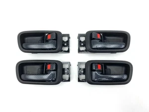 JDM Carbon Fiber Inner Door Handle Pair Lexus IS200 IS300 Toyota Altezza SXE10 - Imagen 1 de 9