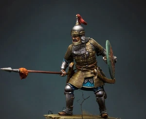 Tatar-Mongol warrior with a spear 54mm Painted Toy Soldier Pre-Sale | Art - Picture 1 of 7