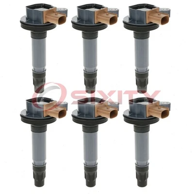 Bobinas de encendido Hitachi de 6 piezas para Ford F-150 2012-2017 3,5 L V6 cable de bujía rf Foto 1 de 4