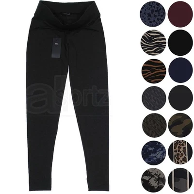 Ladies High Rise Leggings M S Multiple Colours Regular Plus Uk Size Loungewear - Image 1 of 4