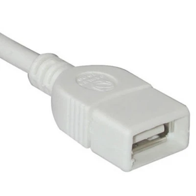 C2G 1m (3.28') USB 2.0 A Male to A Female Extension Cable, White - Image 1 of 4