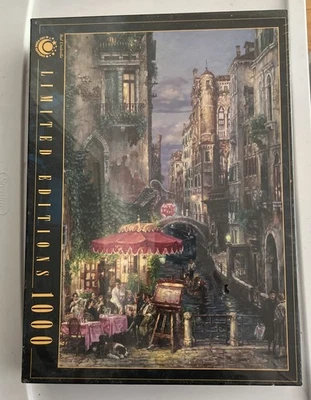 New Sealed Rose Art Red Umbrella Limited Edition 1000 Piece Puzzle  CAO Yong - Image 1 of 2