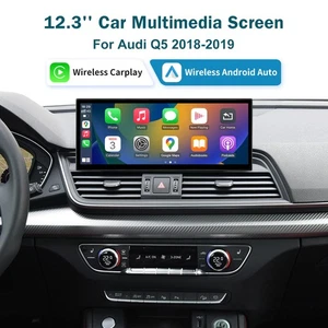 12.3" for Audi Q5 MIB2 Wireless Carplay Retrofit Kits Autoradio Stereo 2018-2019 - Picture 1 of 7
