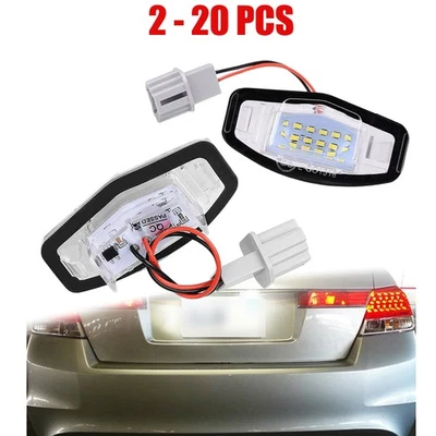 Luz de licencia LED blanca placa de xenón 6000K para Acura RL TL TSX MDX ILX RDX 2-20X Foto 1 de 4
