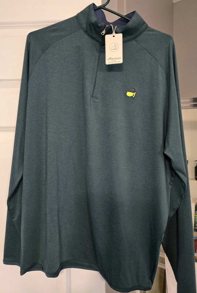 Masters Berckmans Place Peter Millar 1/4 Cremallera - Grande - Nuevo con etiquetas Foto 1 de 1