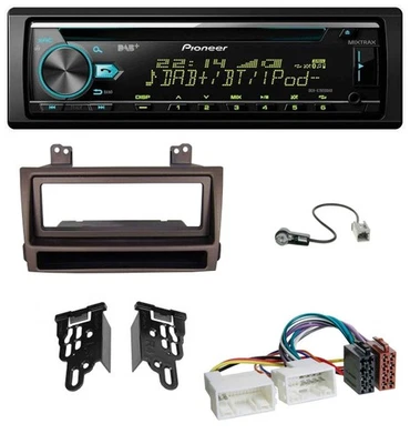 Pioneer DAB MP3 CD USB Bluetooth Autoradio für Hyundai Sonata ab 09 dunkelbraun - Bild 1 von 4