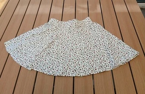 C&A Clockhouse Rock Minirock beige geblümt Gr. M 38 40 schwingend - Bild 1 von 6