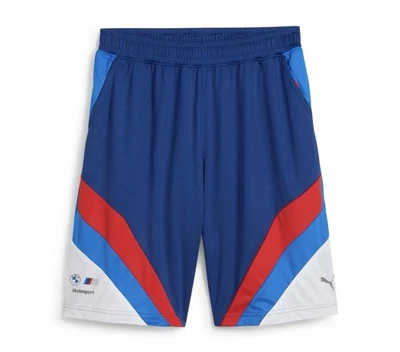 630533-04 Men’s Puma BMW MOTORSPORT LIFESTYLE SHORTS Red White Blue Size Large - Image 1 of 4