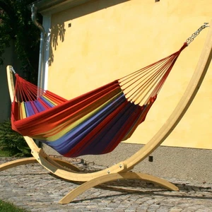 MacaMex Hängematte mit Gestell Siesta Grande Deluxe Verano Set / 2 Personen  ... - Picture 1 of 8