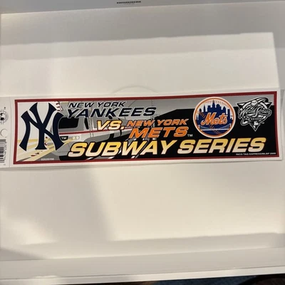 2000 World Series Yankees/Mets Subway Series Bumper Sticker - Image 1 of 2