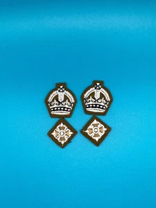 Khaki Infanterie Regiment Pips Sterne - verehrt 2Lt Lt Capt - Bild 1 von 1