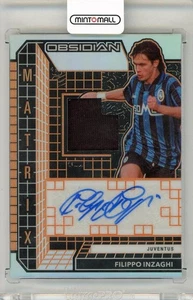 2020-2021 Panini Obsidian Filippo Inzaghi Matrix Material Autograph 10/10 - Picture 1 of 2