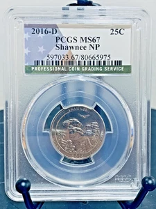 Washington Quarter Shawnee 2016-D NP PCGS MS67 Mint State 67 #80665975 - Imagen 1 de 2