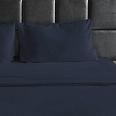 1800 THREAD COUNT COTTON AND BAMBOO FEEL SOFT SHEETS FOR BED SET DEEP POCKETS  - Image 1 of 4