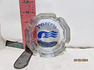 Princess Cruises Clear Glass Ashtray - Picture 1 of 1