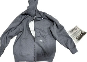 PRO CLUB Heavy Full Zip Hood Hoodie Mens Size L Large Charcoal Gray NEW Tag - Picture 1 of 3