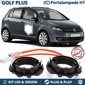 2 ADATTATORI Portalampade Per Volkswagen Golf Plus montaggio KIT LED o xenon H7 - Foto 1 di 9