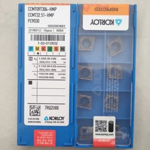 10pcs CCMT09T304-HMP PC9030 CCMT32.51-HMP KORLOY Original CNC Carbide inserts - Picture 1 of 2