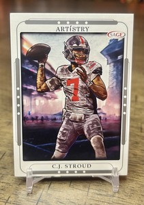 C.J. Stroud 2023 Sage Artistry SILVER PARALLEL #29 Houston Texans