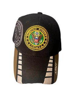 Mütze Mütze Kappe U.S. Army Seal Shadow Emblem schwarz bestickt US Warriors verstellbar - Bild 1 von 5