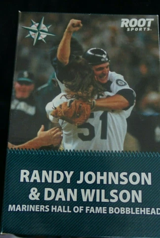 2012 Root Sports Randy Johnson & Dan Wilson Seattle Mariners HOF BobbleHeads NEW Cover