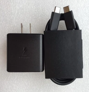 New Original Samsung Chromebook 4+ XE350XBA-K05US EP-TA845 Charger&USB-C-C Cable - Picture 1 of 3