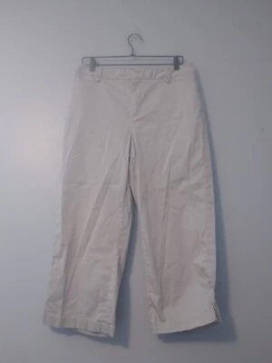 Pantalones Coldwater Creek para mujer 12 bolsillos elásticos de arena recortados de algodón Foto 1 de 4