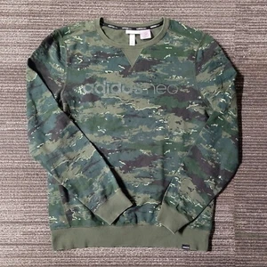 1/1 Unreleased Sample Adidas Neo Camo Pullover Sweater Sweatshirt Mens Size M - Picture 1 of 7