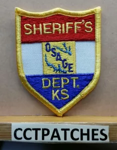 PARCHE DE HOMBRO PEQUEÑO KS Osage County, Kansas Sheriff (policía) - Imagen 1 de 2