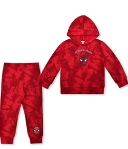 Marvel Spiderman Hoodie and Jogger Pant Set for Boys Size 5 Red - Picture 1 of 5