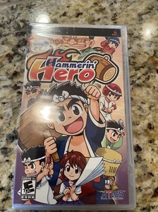 Hammerin' Hero (Sony PSP) Brand NEW SEALED BLACK LABEL, Y-FOLD MINT, RARE ATLUS! - Picture 1 of 7