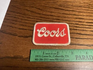 Vintage “Coors”  Jacket Hat Shirt Patch Name Tag Badge Iron Or Sew On - Picture 1 of 2
