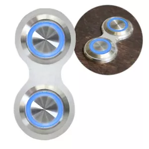 Retro Billet Switch w/ Blue LED Light Single Switch 12v Door Locks Power Windows - Picture 1 of 3