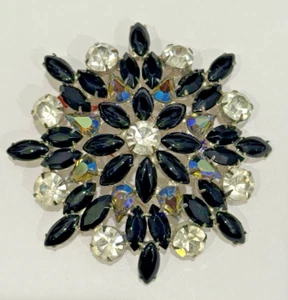 JULIANA VINTAGE LARGE RHINESTONE BROOCH - Picture 1 of 4
