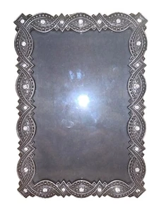 Art Deco Diamant Strass 4x6 Bilderrahmen, Vintage Sammlung fasst 4x6 Foto - Bild 1 von 7