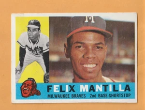 Felix Mantilla Milwaukee Braves 1960 Topps #19 - Imagen 1 de 2