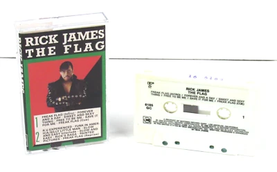 Rick James 'The Flag' Cassette 1986 Gordy 6185GC VG Condition Foto 1 de 4