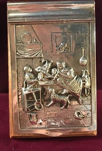 Antique Dutch Silver Topped Note Pad Holder - Picture 1 of 12
