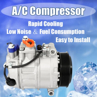 A/C Compressor For 2003-2006 Mercedes-Benz CL500 CLK500 E500 5.0L E55 AMG 5.5L - Image 1 of 4