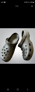 BLACK SPIKES Crocs - Shoe Charms For Crocs - 3D Printed Croc Charm 26 Pcs - Picture 1 of 1