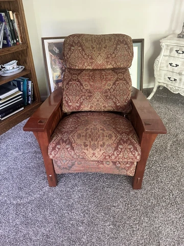 Stickley Mission Collection Oak And fabric  Recliner Cover