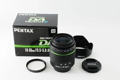 [MINT in BOX w/ Hood] SMC PENTAX DA 18-55mm f/3.5-5.6 AL WR AF Lens From JAPAN - Image 1 of 4