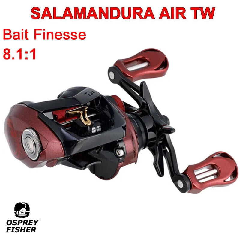 2023 DAIWA SALAMANDURA AIR TW Bait Finesse Fishing Reel Low Profile Casting Reel