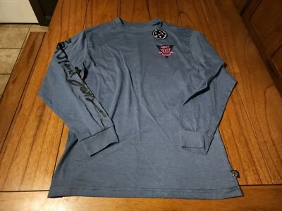 NWT MEN'S MAUI & SONS LONG SLEEVE INDIGO BLUE T-SHIRT TARTAR CONTROL MKT8669 - Image 1 of 4