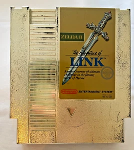 Zelda II: The Adventure of Link (Nintendo NES 1985) Gold Cartridge EUC - Picture 1 of 4