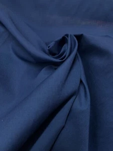 Blau Uni Fester Stoff Polyester Baumwolle 45" Kleid Handwerk Tischdecke Futter - Bild 1 von 1