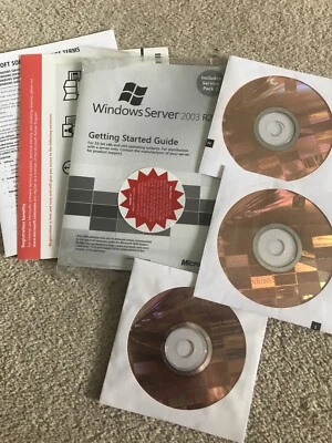Windows Server 2003 R2 Standard Edition 1-4cpu 32/64bit versions OEM Opened - Image 1 of 4